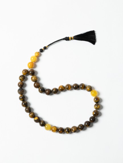 P By PrivilegeAmber Prayer Beads with Viscose Tasselimage1367