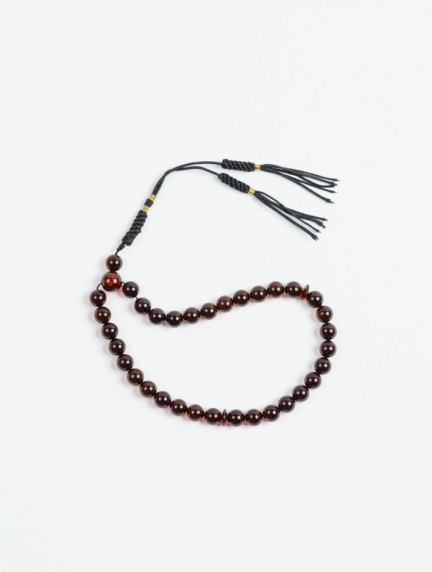 P By PrivilegeAmber Prayer Beads with Viscose Tasselimage1368