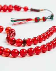 P By Privilege 99 Amber Prayer Beads with Viscose Tassel thumbnail 3