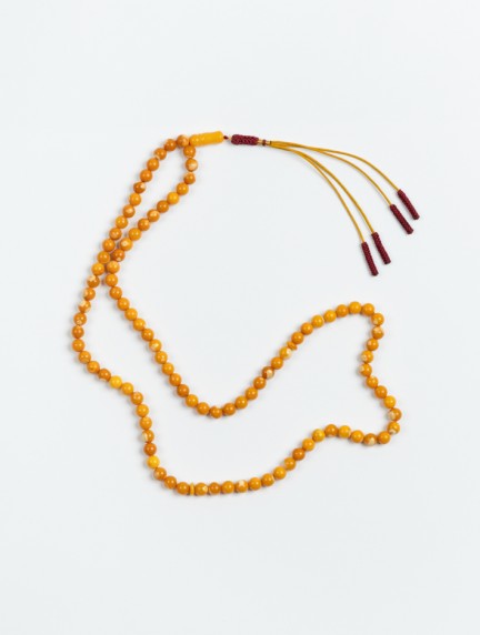P By PrivilegeAmber Prayer Beads with Viscose Tasselimage1375