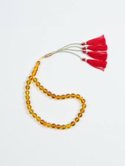 P By PrivilegeAmber Prayer Beads with Viscose Tasselimage1377