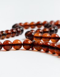 P By Privilege 99 Cognac Amber Prayer Beads with Viscose Tassel thumbnail 4