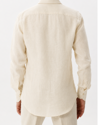 Patrick Hellmann Collection Natural Linen Shirt thumbnail 2