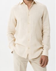 Patrick Hellmann Collection Natural Linen Shirt thumbnail 4