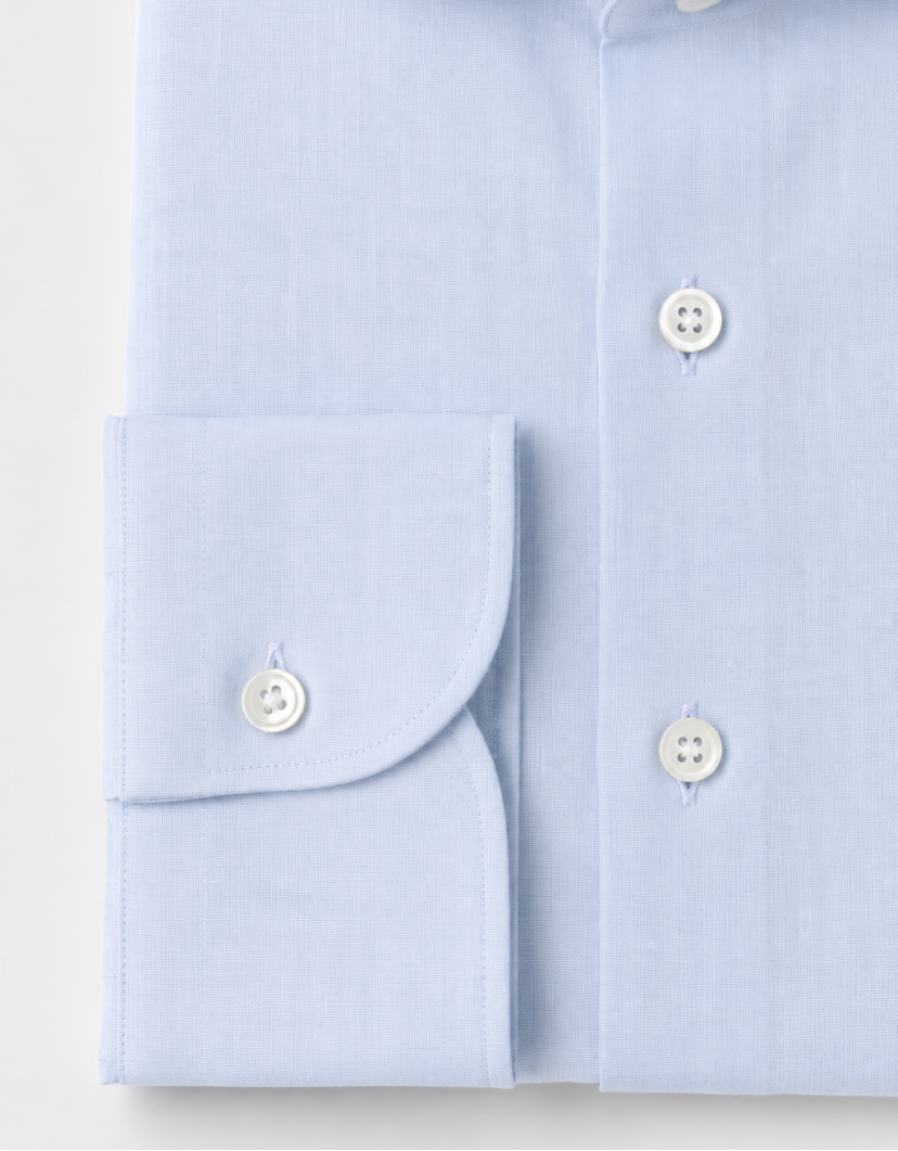 Patrick Hellmann Collection Light Blue Linen Shirt image
