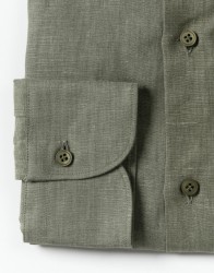 Azzur-Olive-Green-Shirt-100-Linen-thumbnail-2 Azzur Olive Green Shirt 100% Linen thumbnail 2
