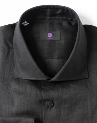 Azzur-Black-Shirt-100-Linen-thumbnail-2 Azzur  Black Shirt 100% Linen thumbnail 2