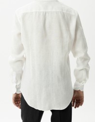 Patrick Hellmann Collection White Shirt 100% Linen thumbnail 1