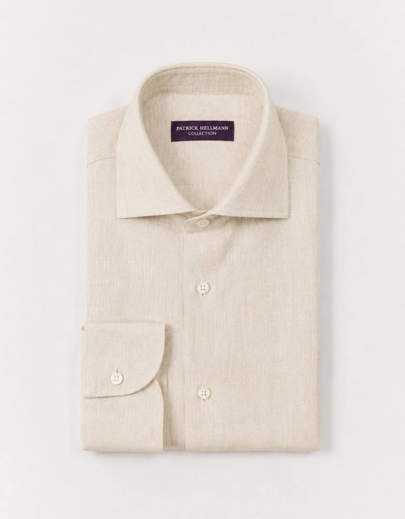 Patrick Hellmann Collection Natural Linen Shirt image