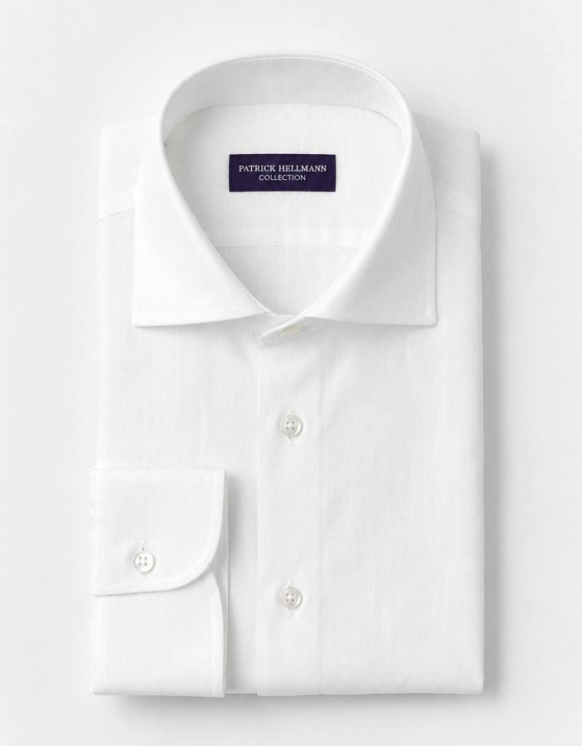 Patrick Hellmann Collection White Shirt 100% Linen image