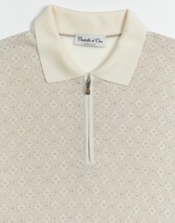 Castello-dOro-Light-Beige-Polo-Long-Sleeve-Zip-Fastening-thumbnail-1 Castello d'Oro Light Beige Polo Long Sleeve Zip Fastening thumbnail 1