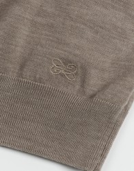 Castello-dOro-Beige-Jumper-Round-Neck-100-Merinos-Wool-thumbnail-3 Castello d'Oro Beige Jumper Round Neck 100% Merinos Wool thumbnail 3