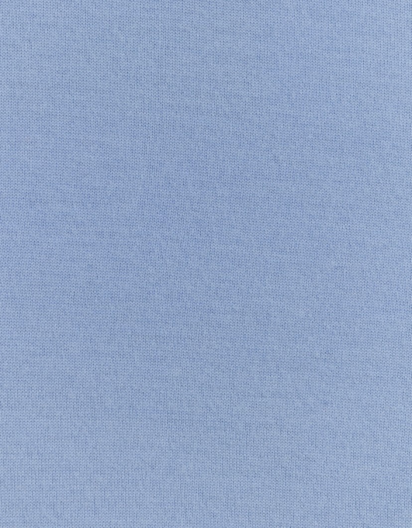 Castello d'Oro Light Blue Polo Long Sleev 100% Merinos Wool image