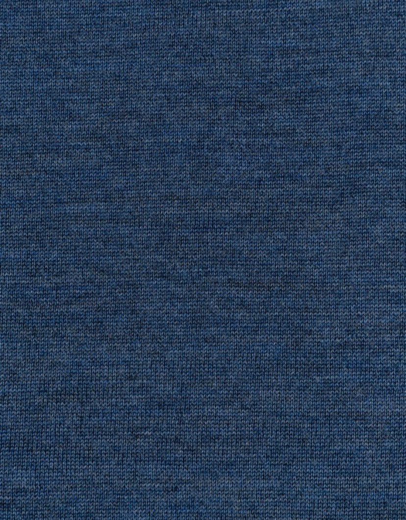 Castello d'Oro Blue Polo Long Sleeve Zip Fastening image