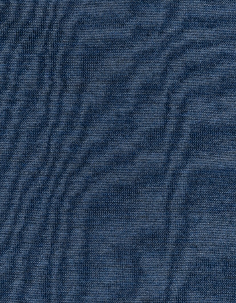 Castello d'Oro Blue Polo Long Sleeve Button Fastening image