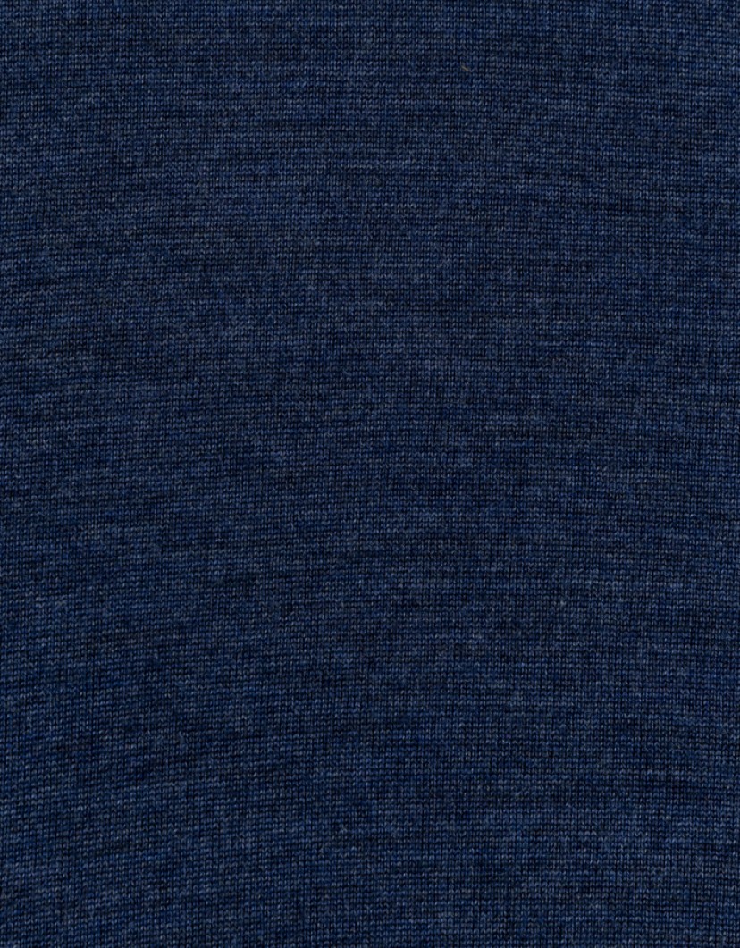Castello-dOro-Denim-Blue-Jumper-Round-Neck-100-Merinos-Wool-image Castello d'Oro Denim Blue Jumper Round Neck 100% Merinos Wool image