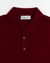 Castello d'Oro Bordo Polo Long Sleev 100% Wool thumbnail 2