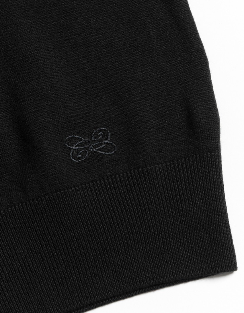 Castello-dOro-Black-Jumper-Round-Neck-image Castello d'Oro Black Jumper Round Neck image