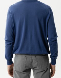 Castello d'Oro Blue Cadrdigan Romb Pattern Zip Fastening thumbnail 4