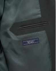 Azzur Elegant Forest Green Wool Suit thumbnail 4