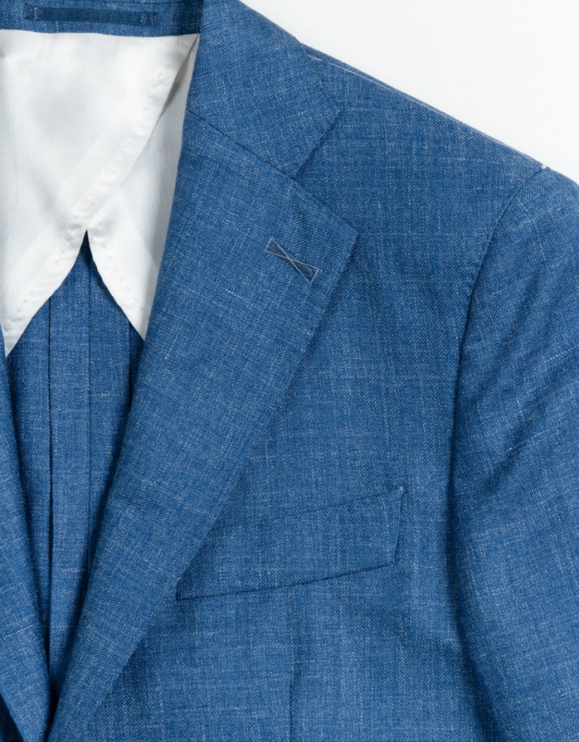 Azzur Bright Blue Blazer With Patch Pocket image