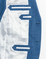 Azzur Bright Blue Blazer With Patch Pocket thumbnail 8
