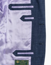 Azzur Blue Men Blazer Fabric Loro Piana thumbnail 9