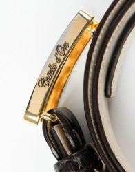 Castello-DOro-Brown-Crocodile-Belt-thumbnail-2 Castello D'Oro Brown Crocodile Belt thumbnail 2