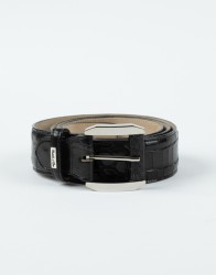 Castello-DOro-Black-Crocodile-Belt-thumbnail Castello D'Oro Black Crocodile Belt thumbnail