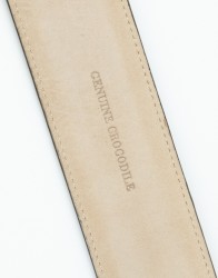 Castello-DOro-Black-Crocodile-Belt-thumbnail-4 Castello D'Oro Black Crocodile Belt thumbnail 4
