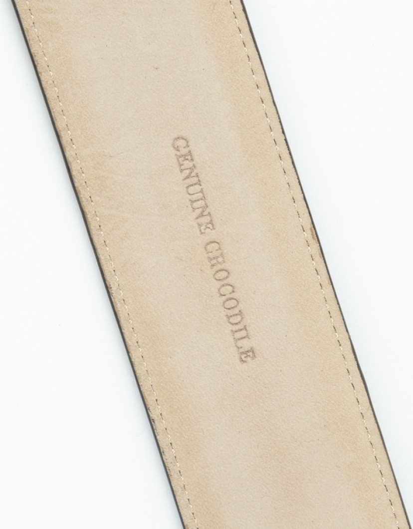 Castello-DOro-Black-Crocodile-Belt-image Castello D'Oro Black Crocodile Belt image