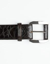 Castello-DOro-Brown-Crocodile-Belt-thumbnail-1 Castello D'Oro Brown Crocodile Belt thumbnail 1