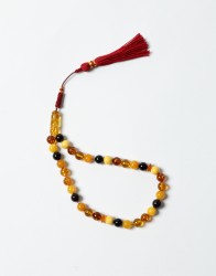 P By Privilege Amber Prayer Beads with Viscose Tassel thumbnail