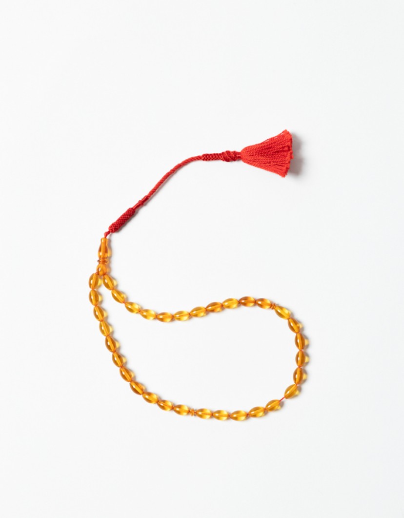 P By Privilege 100% Amber Beads Oval Form image