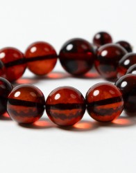 P By Privilege 100% Amber Beads Cognac  thumbnail 3