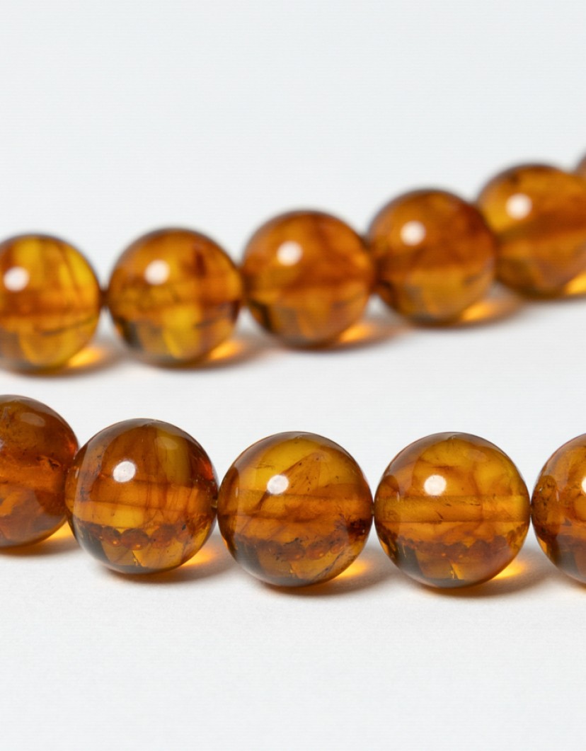 P By Privilege 100% Natural Baltic Amber Prayer Beads with Cotton Tassel image