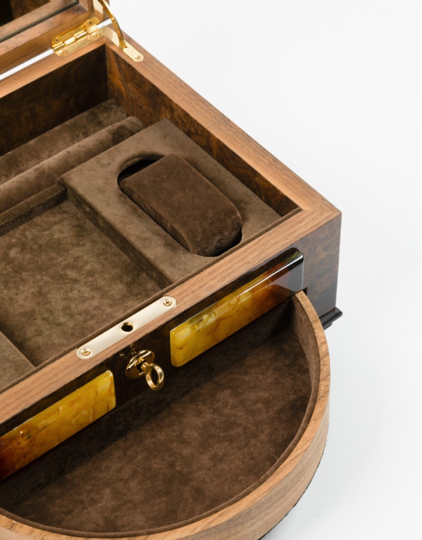 P-By-Privilege-Watch-and-Jewellery-Box-Bog-Oak-and-Amber-42-Million-Years-image P By Privilege Watch and Jewellery Box Bog Oak and Amber 42 Million Years   image