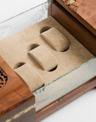 P By Privilege Watch Box Walnut Root And Amber 42 Million Years (3 Slots) thumbnail 8