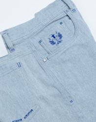 Scissor Scriptor Washed Light Blue Leans thumbnail 5