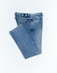 Scissor Scriptor Washed Jeans With Black Details thumbnail