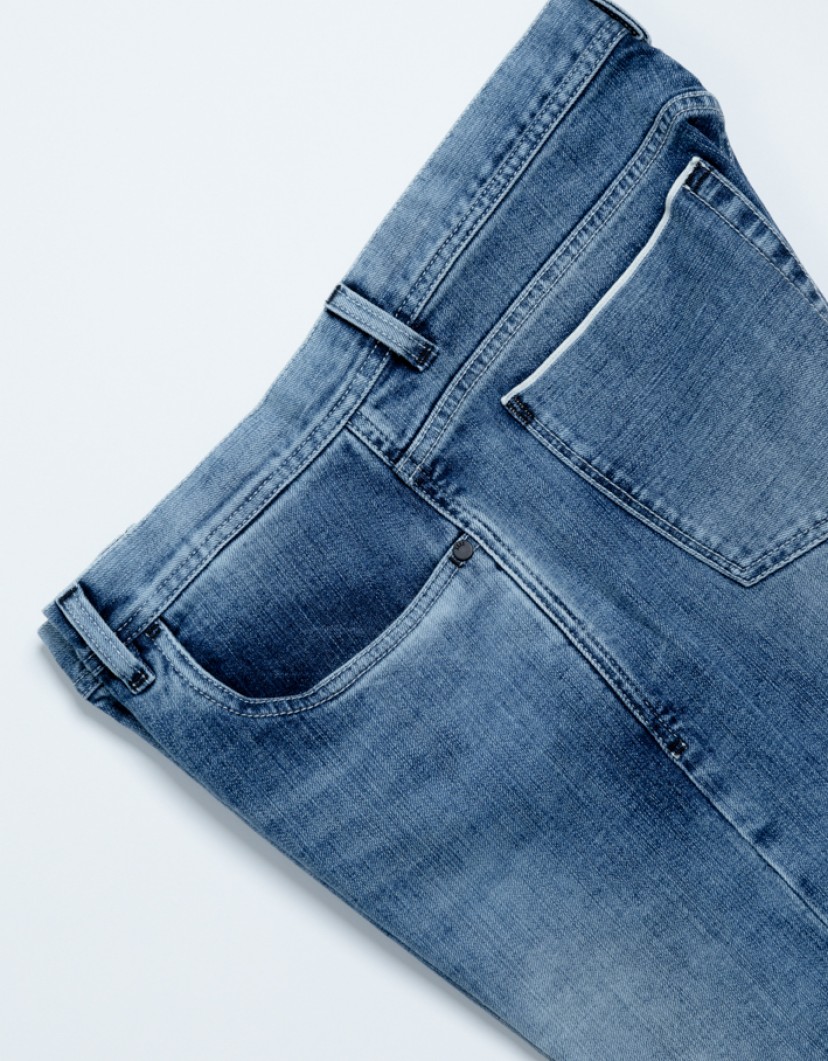 Scissor Scriptor Washed Jeans With Black Details image