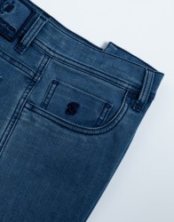 Scissor Scriptor Blue Jeans With Navy Blue Details thumbnail 2