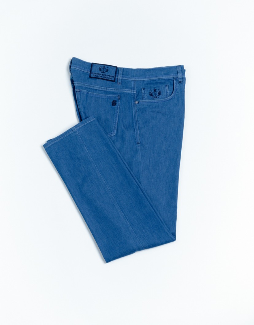 Scissor Scriptor Blue Fine Pants  image
