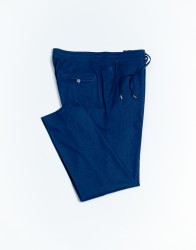 Scissor Scriptor Bright Blue Fine Denim Chinos Trousers thumbnail