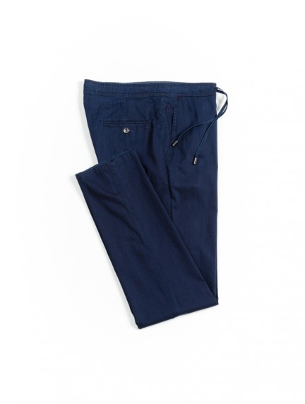 Scissor ScriptorNavy Blue Chinos Denim Trousersimage1338