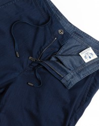 Scissor Scriptor Navy Blue Chinos Denim Trousers thumbnail 1