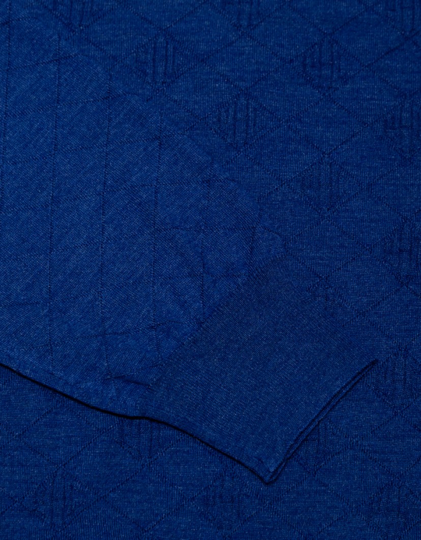 Patrick Hellmann Collection Blue Pullover Round-Neck image