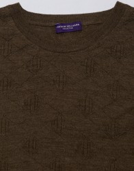 Patrick Hellmann Collection Brown Pullover Round-Neck  thumbnail 1