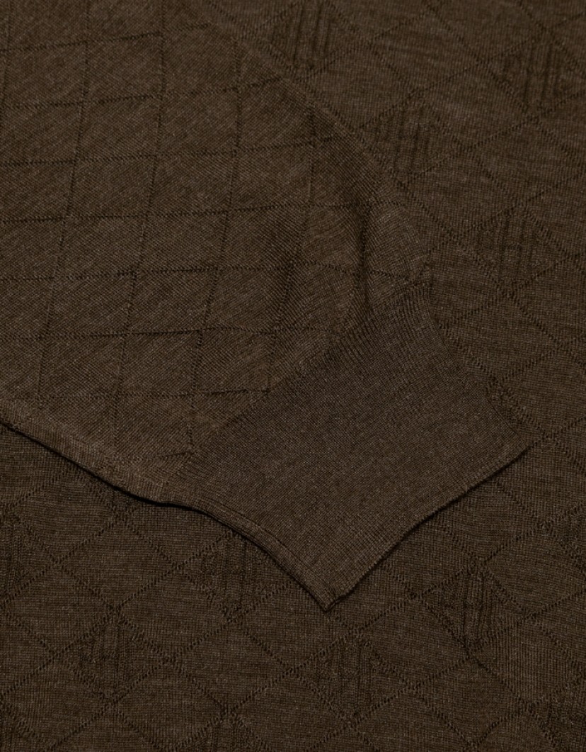 Patrick Hellmann Collection Brown Pullover Round-Neck  image