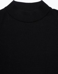 Castello-dOro-Black-Mock-Neck-Sweater-thumbnail-1 Castello d'Oro Black Mock Neck Sweater thumbnail 1